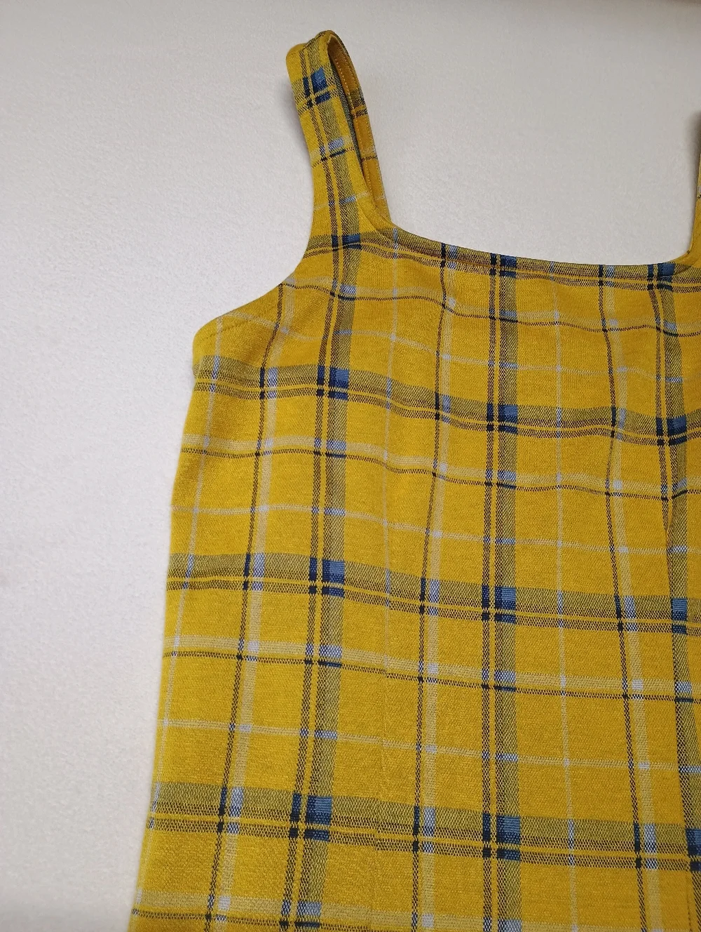 SO Yellow Plaid Tank Dress Women's 2XL - Picture 2 of 6